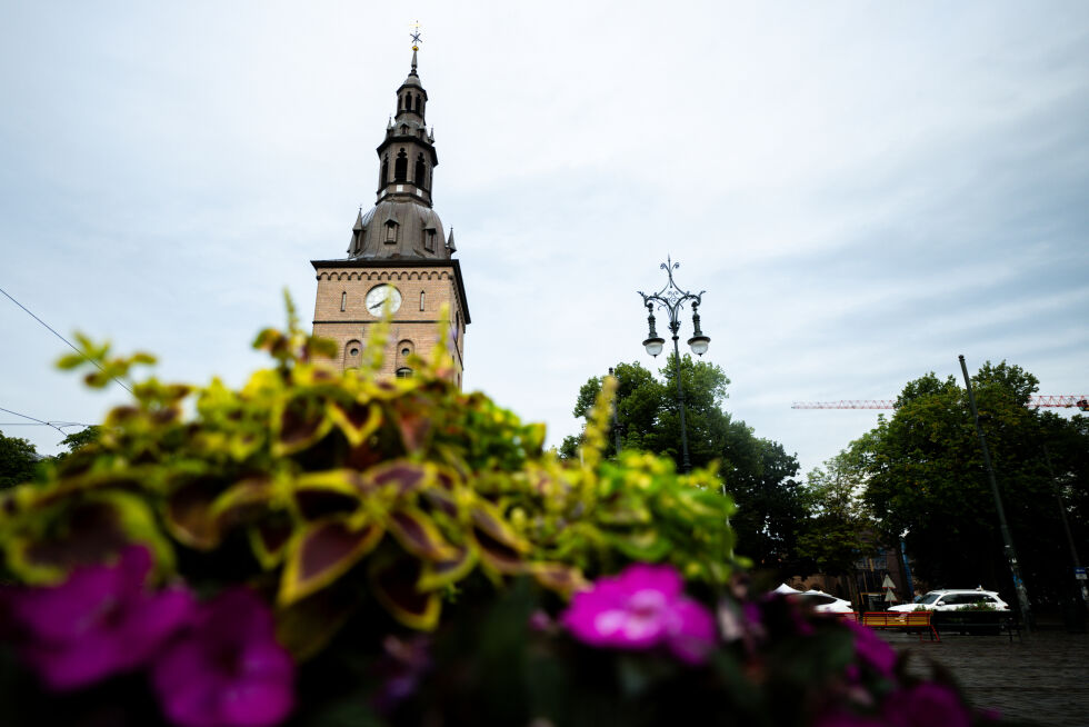 Oslo domkirke, sett fra Stortorvet.
 Foto: Annika Byrde / NTB