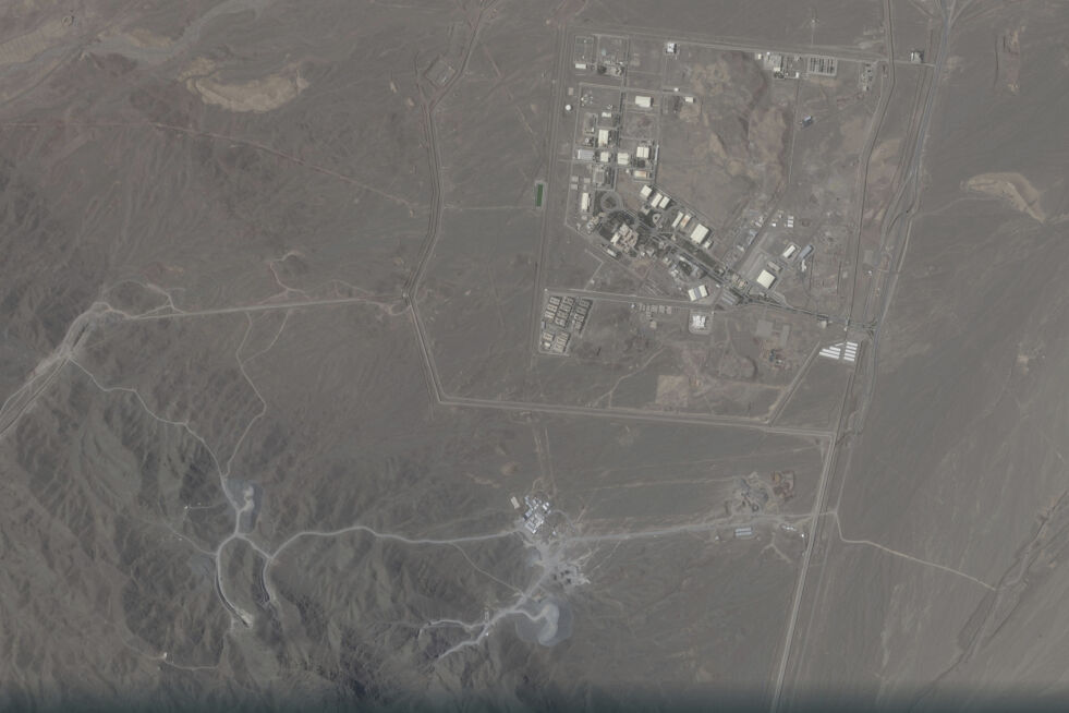 Israel har angrepet iranske atom- og militærmål. Bildet viser atomanlegget Natanz i forrige måned.
 Foto: Planet Labs PBC / AP / NTB