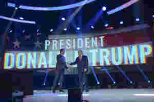 De tre beste i Amerikas valgdebatt: Charlie Kirk, Donald Trump og Ben Carson