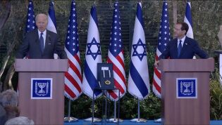 USAs president Joe Biden i presidentresidensen i Jerusalem