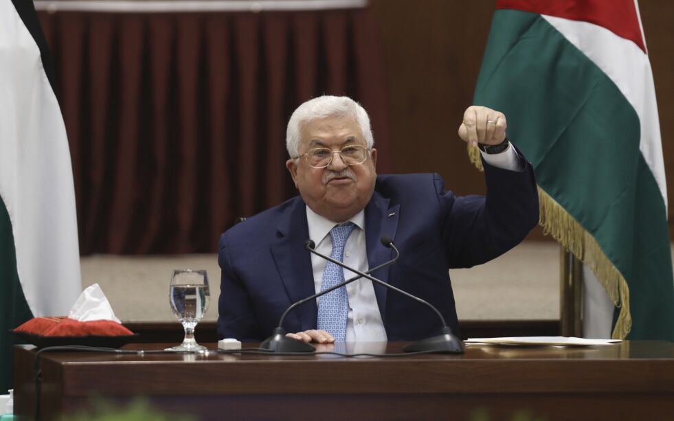 Det har ikke blitt avholdt frie valg i de palestiske selvstyreområdene siden 2005. President Mahomoud Abbas sitter fortsatt ved makten og betaler ut lønn til palestinske terrorister og deres familier for drap på jøder.
 Foto: NTB