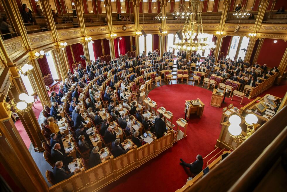 BIOTEKNOLOGI: KrF krevde full sal under bioteknologi-oppgjøret på Stortinget i dag, tirsdag 26. mai.
 Foto: NTB Scanpix