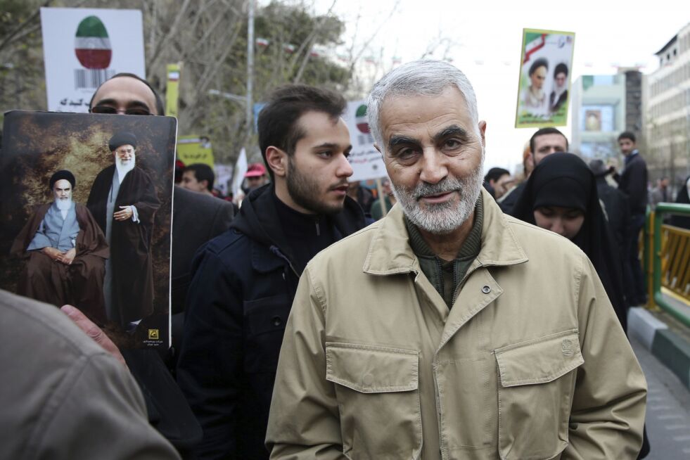 DREPT: Den iranske lederen for Quds-styrken var øverste kommandant for operasjoner som tok mange hundre liv. Natt til fredag 3. januar ble han drept i et amerikansk luftangrep i Bagdad.
 Foto: NTB Scanpix