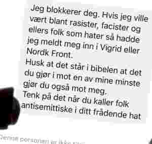 En tirade av utskjelling på telefonen