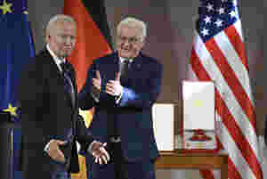 Biden i Berlin – skal drøfte Midtøsten og Ukraina med europeisk trio