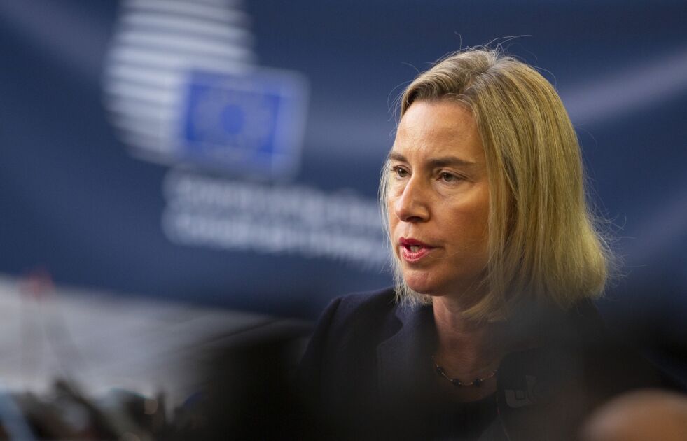 EUs utenrikssjef var vert for mandagens møte der en mulig våpenembargo mot Tyrkia ble diskutert. Foto: Virginia Mayo / AP / NTB scanpix