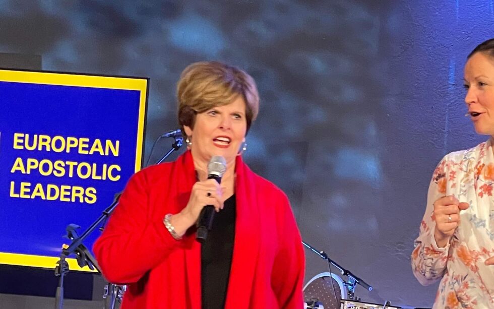 FORKYNNER: Amerikanske Cindy Jacobs var hovedtaler på konferansen til European Apostolic Leaders i Oslo.
 Foto: Tone Elisabeth Vae