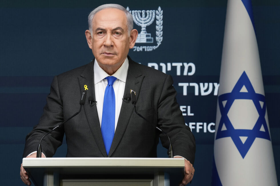 Statsminister Benjamin Netanyahu understreket at krigen ikke er over, selv om Hamas' øverste leder er drept.
 Foto: Ohad Zwigenberg / AP / NTB