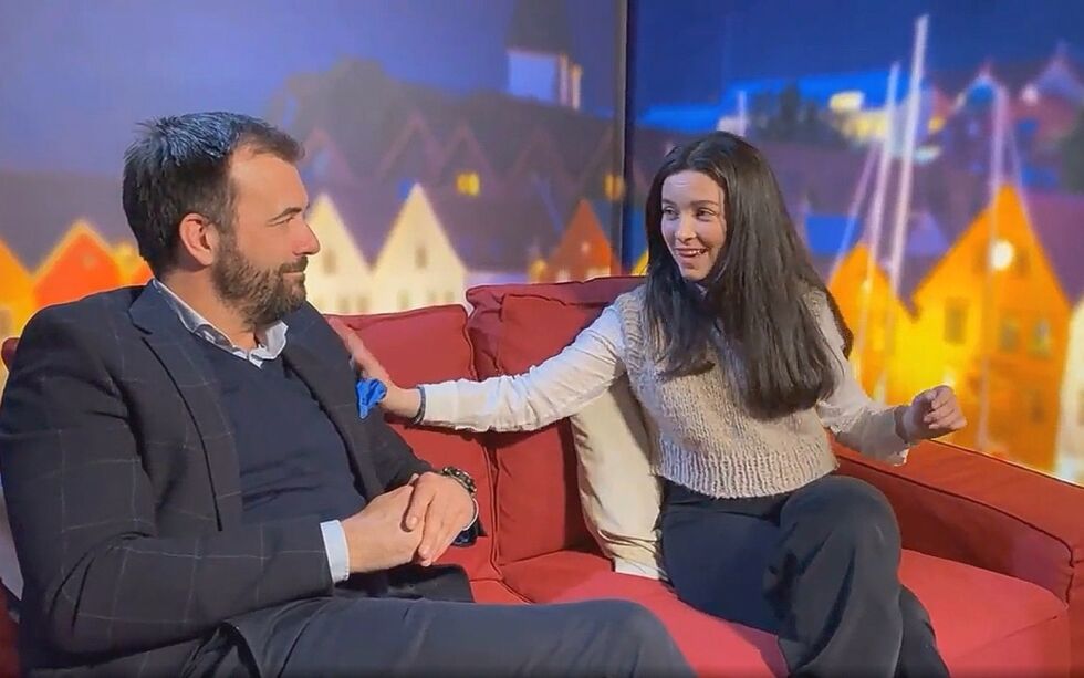 Øystein og datteren Ariana Gjerme forteller om en liv med høy fart og spenning, men der faste rammer har ivaretatt familien.
Foto: Skjermdump