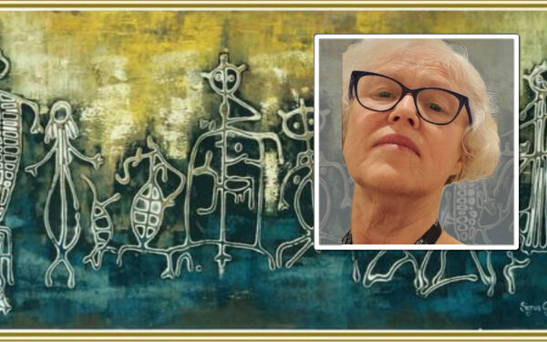 Kunstnaren Sigrun S. Garfors har spesialisert seg på helleristingskunst