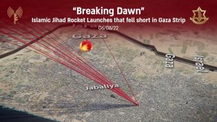 OPERASJON BREAKING Dawn Terrorrakett landet i Jabaliya