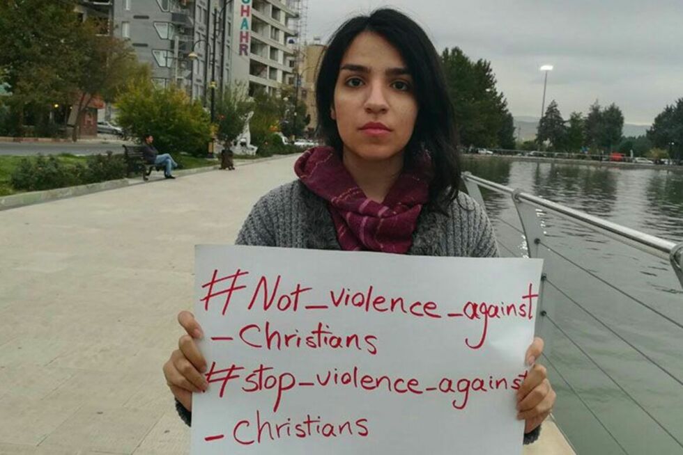 IRAN: Den kristne unge kvinnen Mary Mohammadi (21) er dømt til fengsel og piskeslag.
 Foto: Article 18
