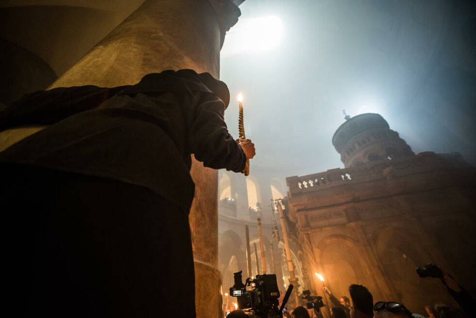 Kobi Richter/TPS
 Foto: Lørdag skal ortodokse kristne samles i Den hellige gravs kirke i forbindelse med en eldgammel seremoni.