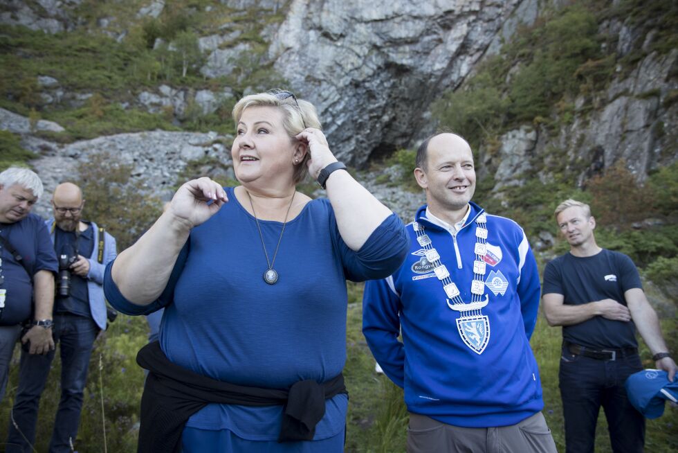 Statsminister Erna Solberg (H) besøkte sist søndag hjemfylket Hordaland hvor spenningen er stor i forkant av mandagens stortingsvalg. Foto: Torstein Bøe / NTB scanpix