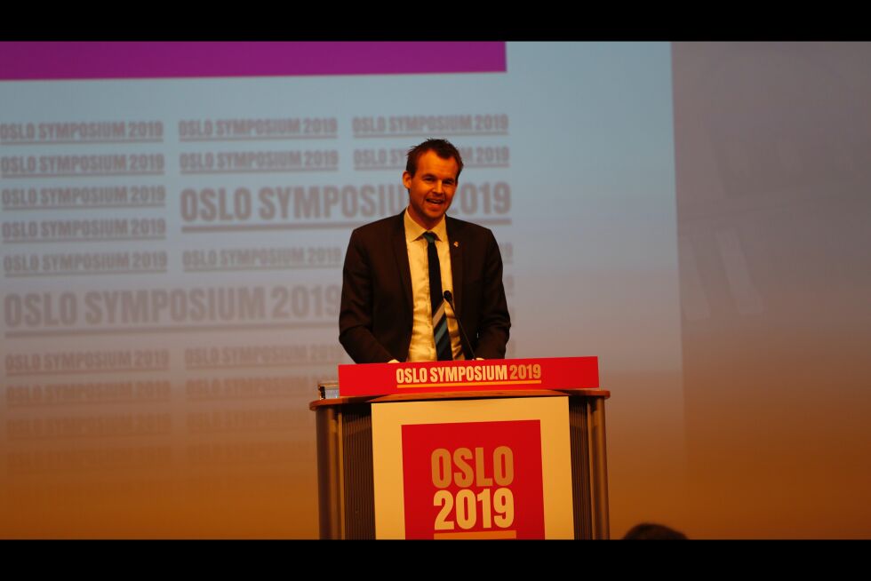Kjell Ingolf Ropstad høstet stående applaus på Oslo Symposium.
 Foto: Tor-Bjørn Nordgaard