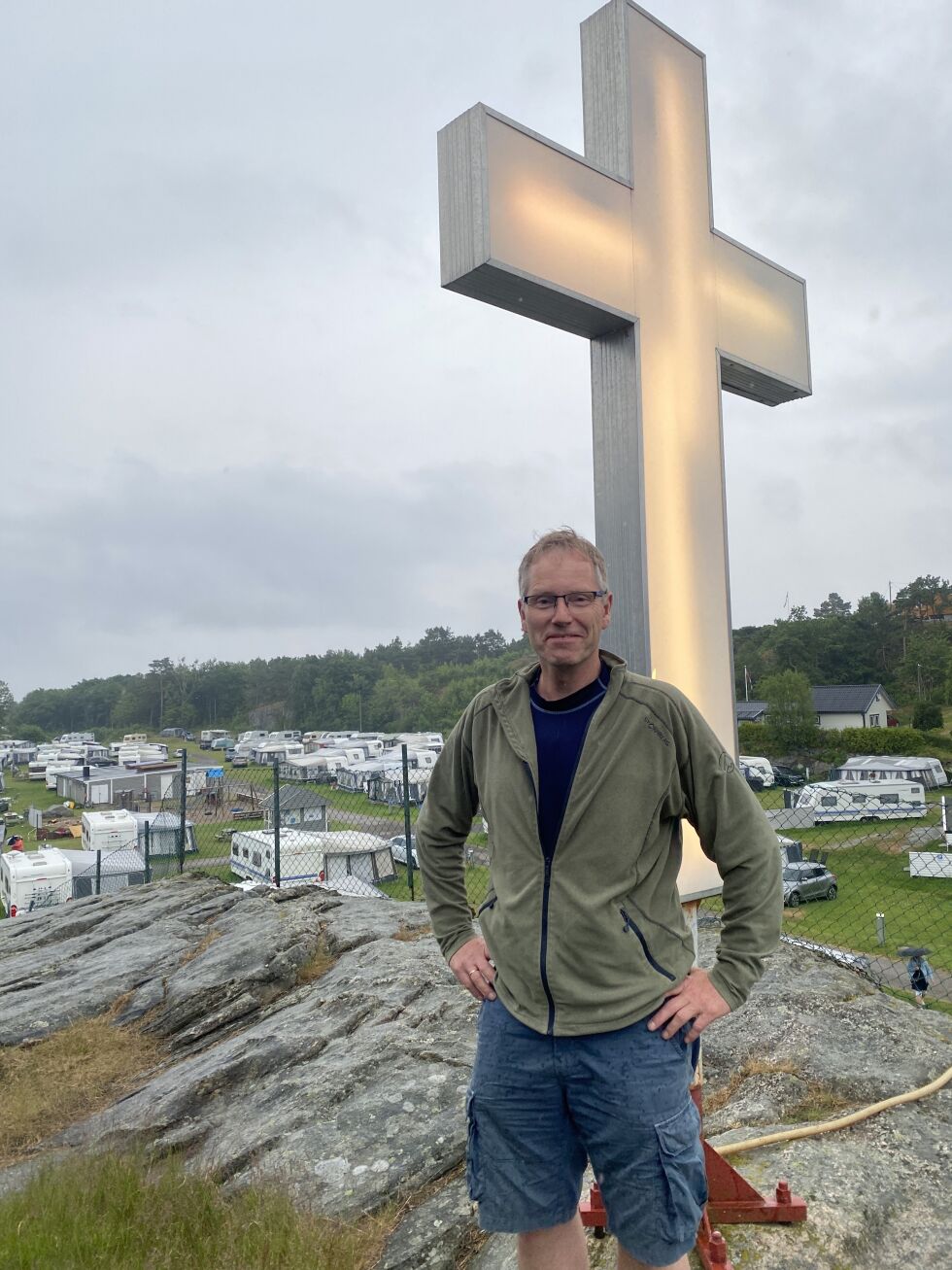 NY LEDER: Thore Aas er ny styreleder i år for Justøyfamiliens Bibelcamping. Han gleder seg til en ny sesong med mye folk, godt fellesskap og oppbyggende forkynnelse.
 Foto: Dag Buhagen