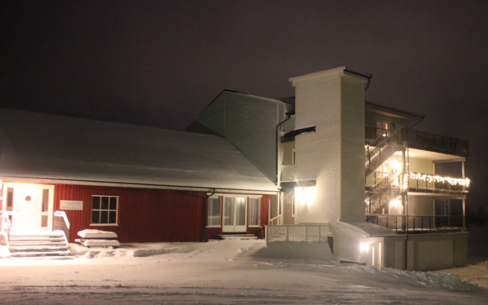 Siste av flere kommende prosjekt for Evangelisk Misjon er et leilighetskompleks. Her omfavnet av vinteridyll.
 Foto: Nils Bakke