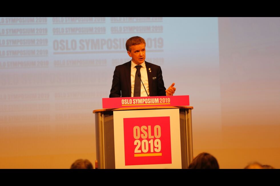 Jørgen Kristiansen, varaordfører i Kristiansand for KrF, talte om å bevare verdiene den tusenårige kristenarven har gitt oss.
 Foto: Tor-Bjørn Nordgaard