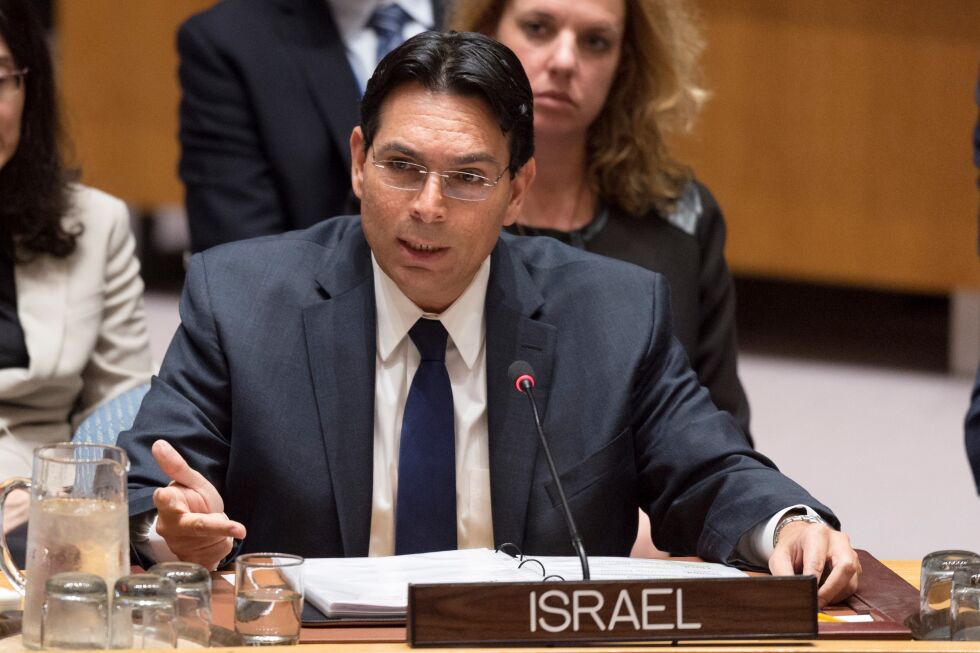 Israels FN-ambassadør Danny Danon.
 Foto:  UN Photo/Rick Bajornas