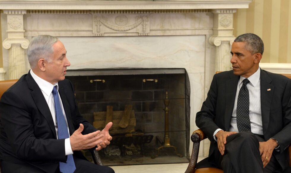 USAs president Barack Obama og Israels statsminister Benjamin Netanyahu under et møte i Det hvite hus 1. oktober 2014.
 Foto: GPO / Flickr.com