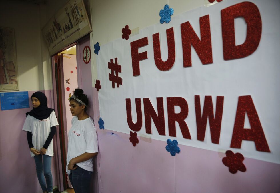 UNDERSKUDD: USA trakk seg ut av den skandaleombruste FN-organisasjonen UNRWA. Na&#778; kjemper organisasjonen med underskudd. Foto: AP / NTB Scanpix