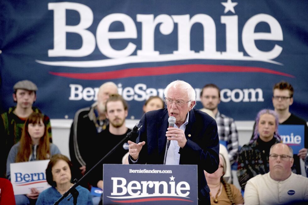 Sosialist: Bernie Sanders er i ferd med å feste grepet om den demokratiske nominasjonen foran høstens presidentvalg. Han er selverklært sosialist.
 Foto: NTB/Scanpix