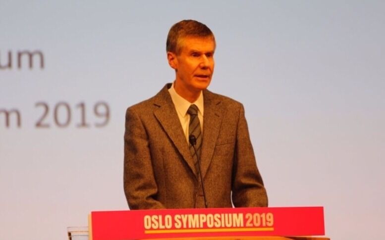 Bjørn Hildrum holdt foredrag på Oslo Symposium 2019.
 Foto: Tor-Bjørn Nordgaard