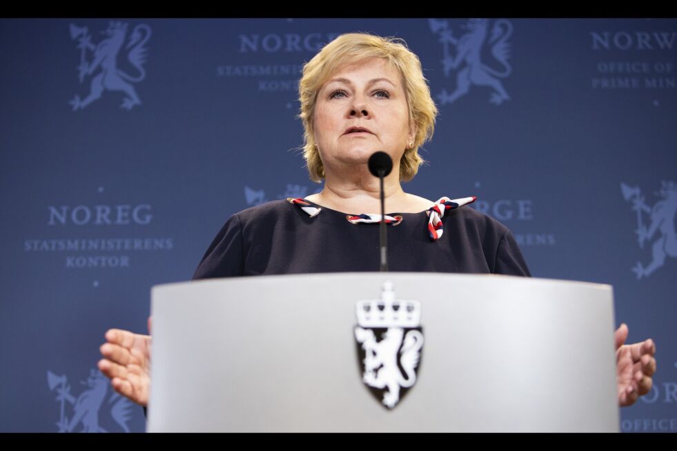Statsminister Erna Solberg (H) varsler samtaler med de tre øvrige regjeringspartiene om bompengesaken. Foto: Tore Meek / NTB scanpix