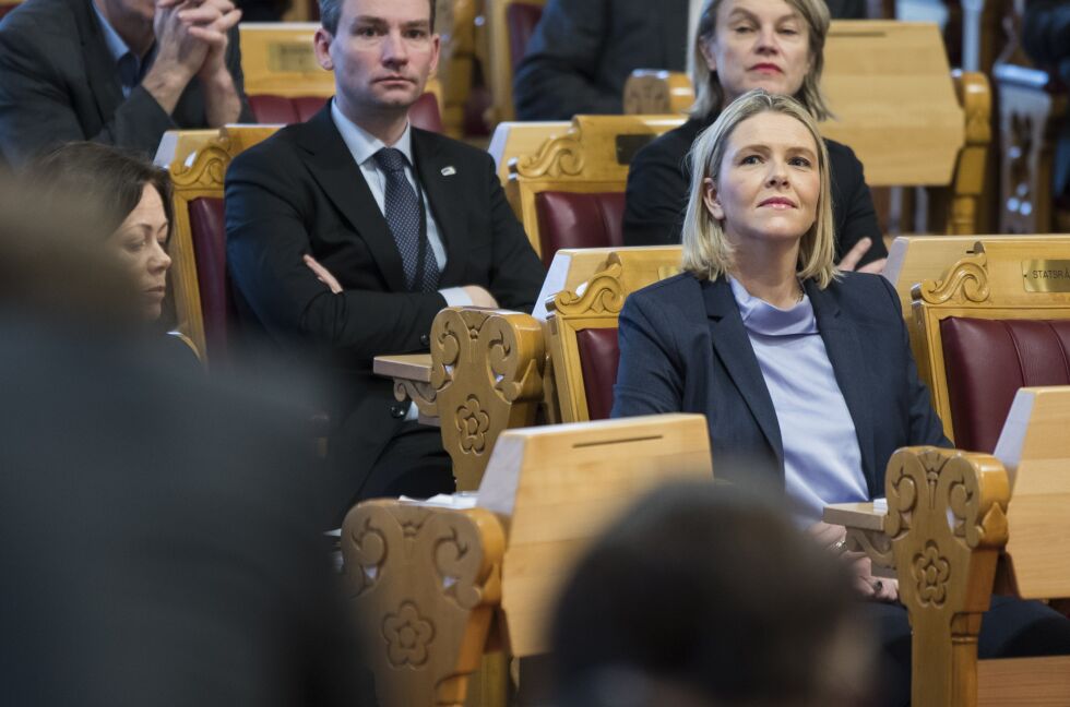 Statsråd Sylvi Listhaug (Frp) under onsdagens muntlige spørretime. Foto: Berit Roald / NTB scanpix