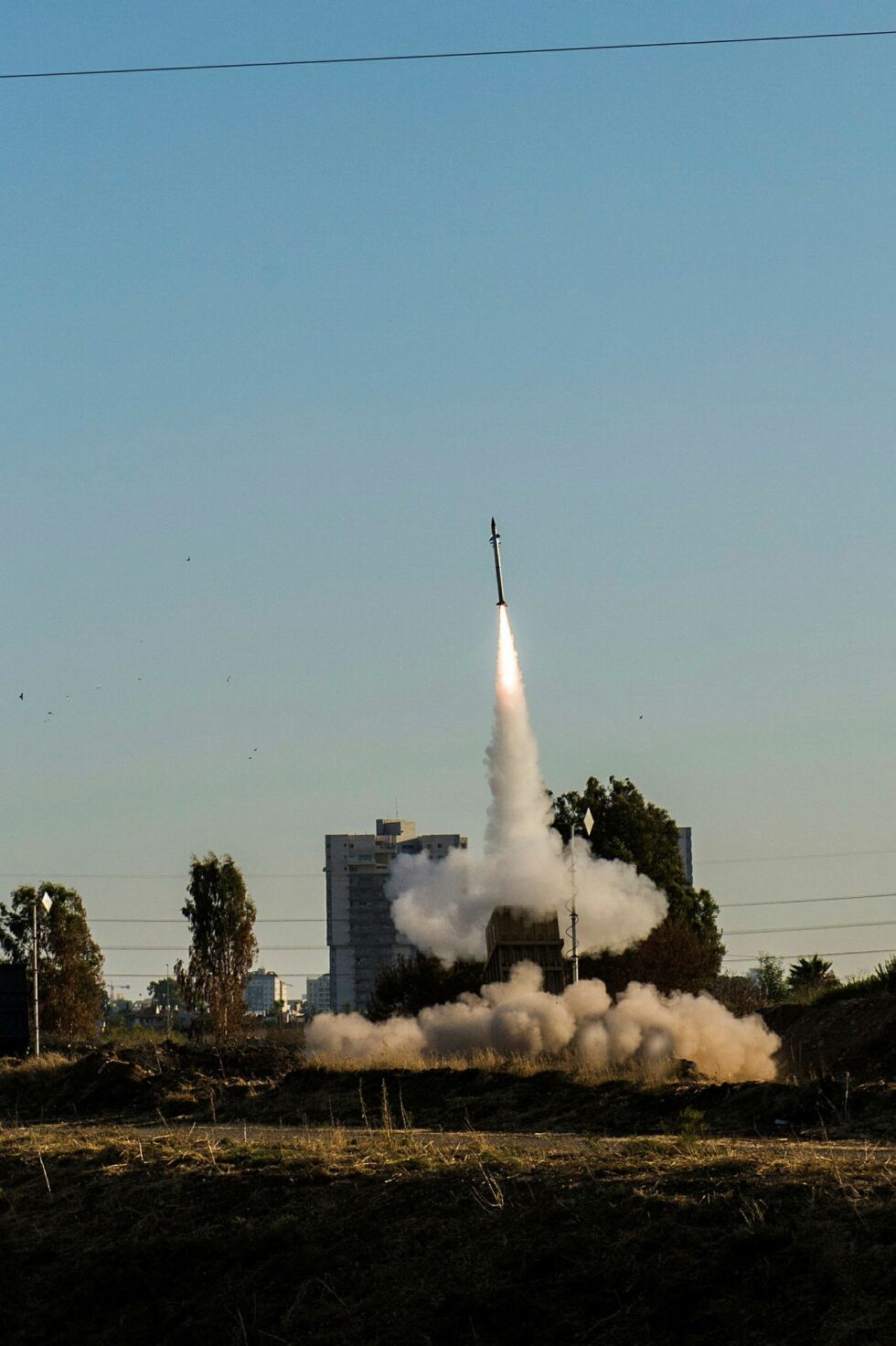 Rakettskjoldet Iron Dome i aksjon.
 Foto: Kobi Richter/TPS