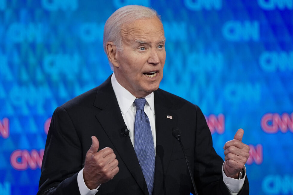 Nattens debatt var ikke en suksess for Biden, skal vi tro USA-kjennere.
 Foto: Gerald Herbert / AP / NTB