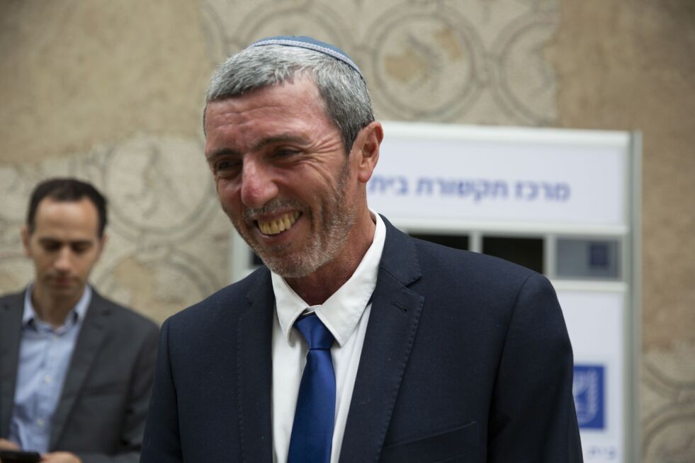 Israels nye utdanningsminister Rafi Peretz.
 Foto: Esty Dziubov/TPS