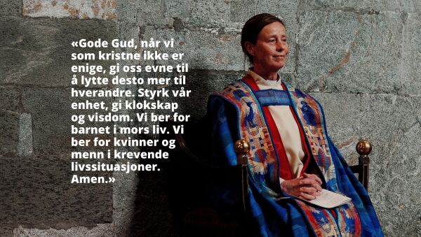 Biskopen med ny bønn som inkluderer «barnet i mors liv»