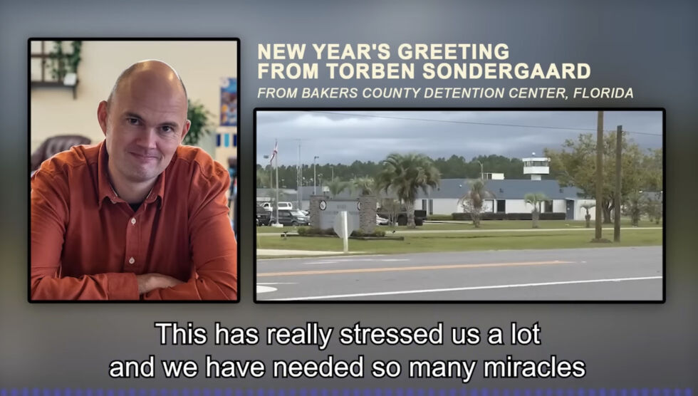 Torben Søndergaard har nå sittet fengslet et halvt år i USA.
 Foto: Skjermdump YouTube