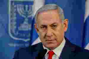 Netanyahu legger grunnsteinen for 650 nye boliger i Beit El