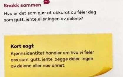 Radikal kjønnsideologi er innført i norske skolebøker