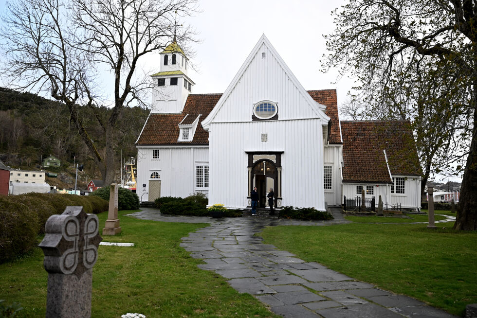 Egersund kirke 23. april 2024.
 Foto: Carina Johansen / NTB