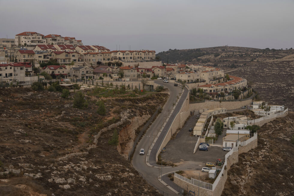Utsikt over den jødiske bosetningen Efrat på Vestbredden.
 Foto: NTB/AP/Ohad Zwigenberg