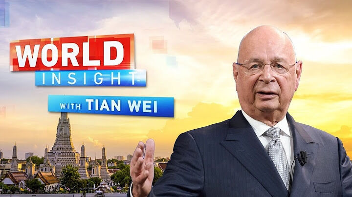 Klaus Schwab, lederen av World Economic Forum ble intervjuet på statlig kinesisk TV.
 Foto: CGTN / YouTube