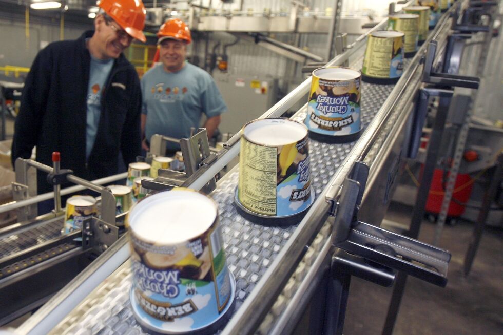 BOIKOTT: Ben & Jerry vil trekke isen sin fra israelske bosetninger. Her er isfabrikken i Waterbury, Vermont. Illustrasjonsfoto: AP / NTB