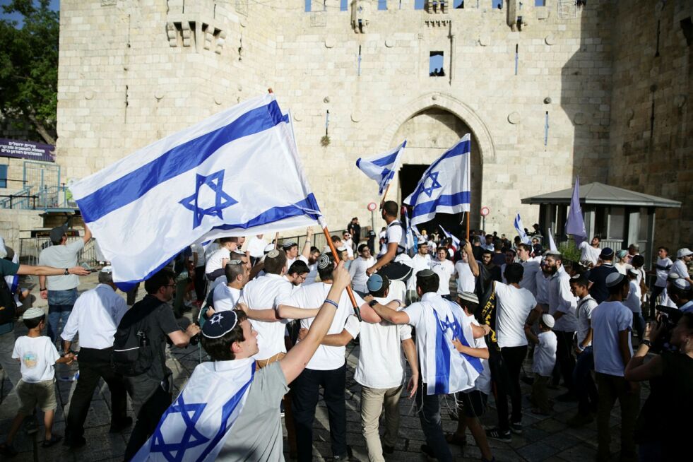 Parade i anledning Jerusalem-dagen.
 Foto: Esty Dziubov/TPS