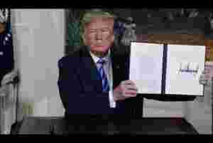 Dette sa Trump om atomavtalen