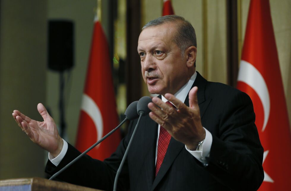 Tyrkias president Recep Tayyip Erdogan.
 Foto: AP / NTB Scanpix