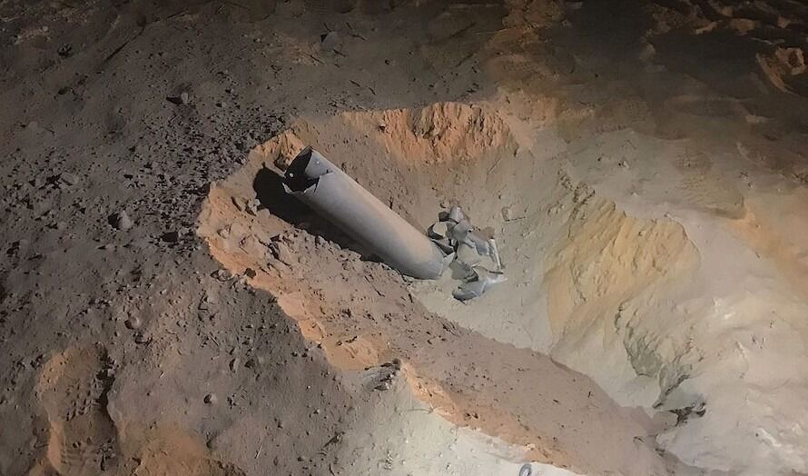RAKETTANGREP: Søndag slo to raketter fra den egyptiske Sinai-ørkenen ned i Sør-Israel. Foto: IDF