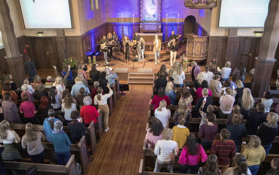 10.-11. mars inviterer JesusKvinner til konferanse i Jesus Church. Bildet er fra konferansen i fjor på samme sted.
 Foto: Susanne Øy Tennfjord