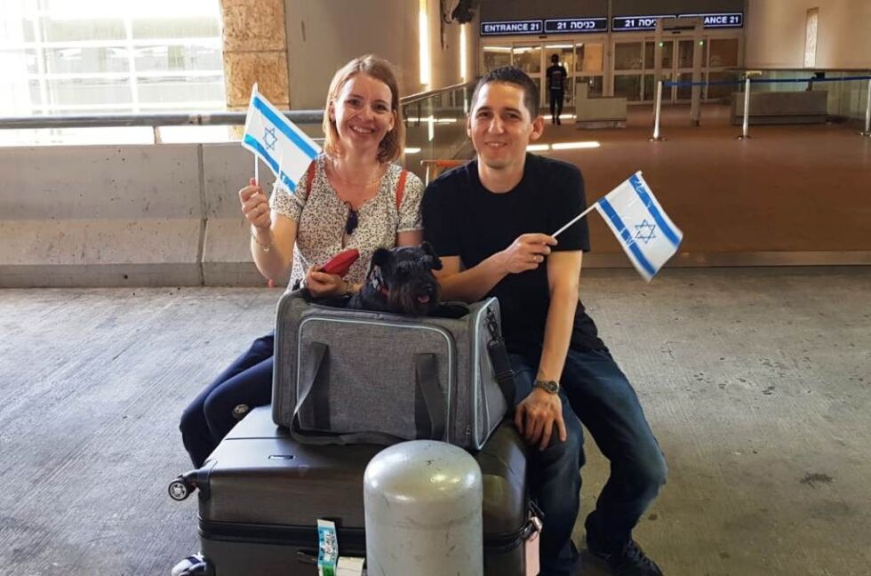 Erika og Sandor Horvat har ankommet Israel.
 Foto: IFCJ