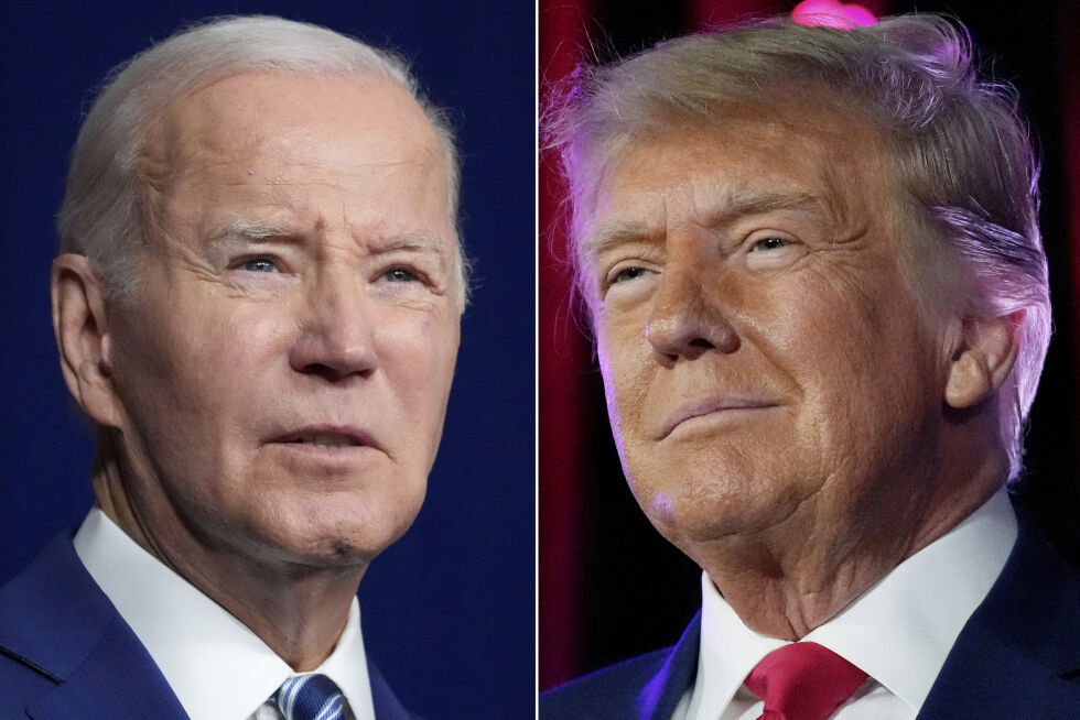 Donald Trump har en solid ledelse over president Joe Biden i den seneste meningsmålingen fra New York Times.
 Foto: AP / NTB