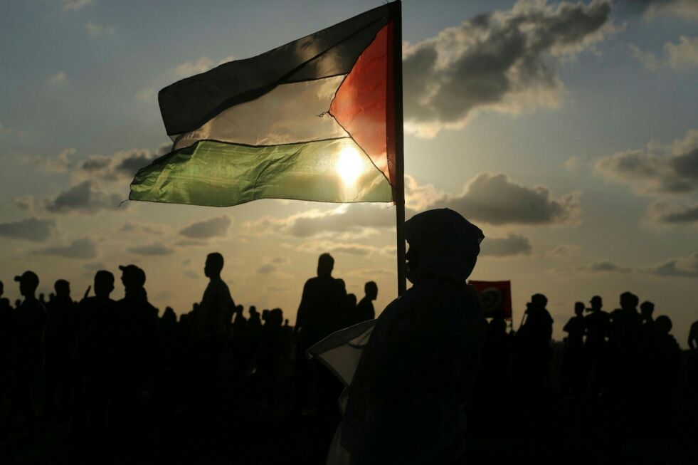 Demonstrasjon på grensen mellom Gaza og Israel.
 Foto: Majdi Fathi/TPS