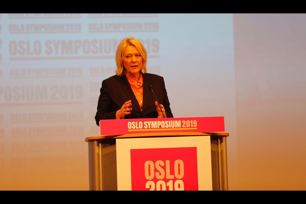Kristin Clemet talte på Oslo Symposium fredag.
 Foto: Tor-Bjørn Nordgaard