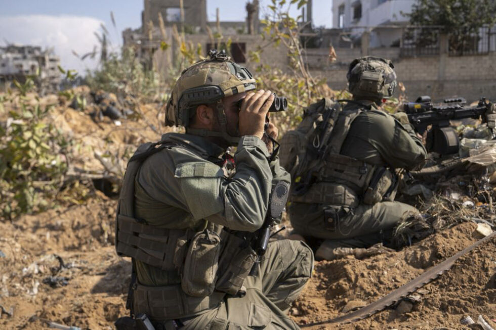 Foto av IDFs militære bakkeoperasjoner på Gazastripen, torsdag 2. november 2023.
 Foto: IDF via AP/NTB.